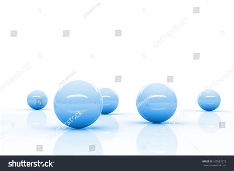 Five Blue Reflective Spheres Blending Into 스톡 일러스트 405537673 Shutterstock