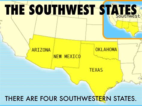Map Of Southwestern United States World Map