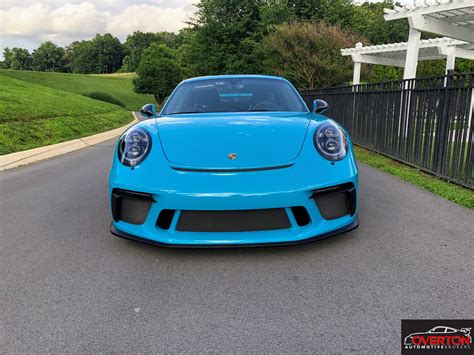 2018 Porsche 911 Gt3 In Miami Blue With 6 Speed Manual 6speedonline