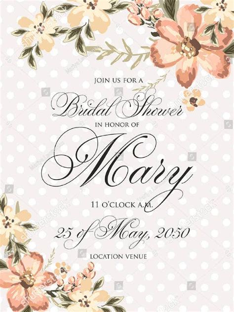 rustic bridal shower invitation designs templates psd ai