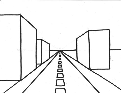 Easy One Point Perspective Drawing Free Download On Clipartmag