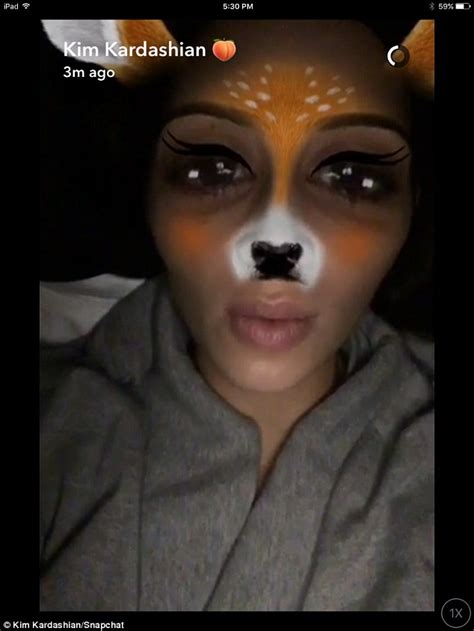 Kim Kardashian Plays With Snapchat Filters As She Suffers From Insomnia