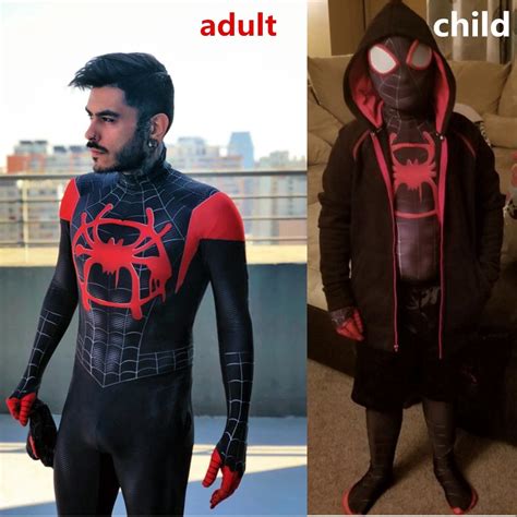 It's not the first time a director has attempted to incorporate comic book iconography into a. Spider-Man Into The Spider Verse Cosplay Costume Miles ...