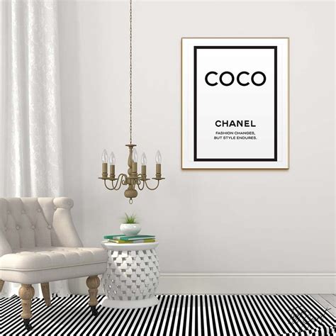 Fashion Changes But Style Endures Quote Coco Chanel Print Etsy