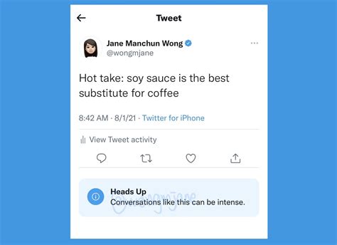 twitter tests heads up feature to alert users about tweets which can be intense for them