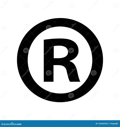 Registered Symbol White