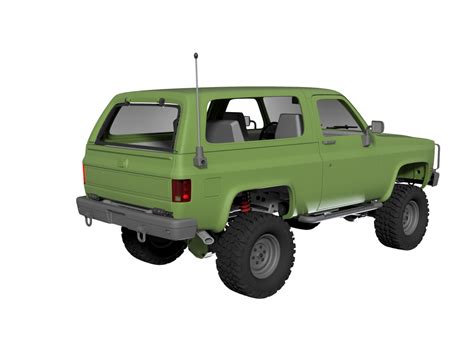 3d Printed Rc Car Military Chevrolet K5 Blazer M1009