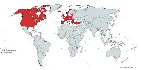 Countries That Are Members Of Nato - Map of NATO Countries