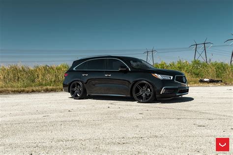 Black On Black Mean Acura Mdx Enhanced With Crystal Clear Headlights