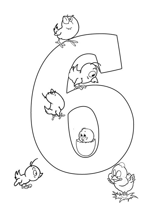 Younger kids can learn their numbers and colors. Numbers Coloring Pages for kids printable for free