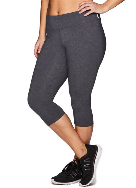 RBX Active Women S Plus Size Basic Cotton Spandex Capri Legging Walmart Com