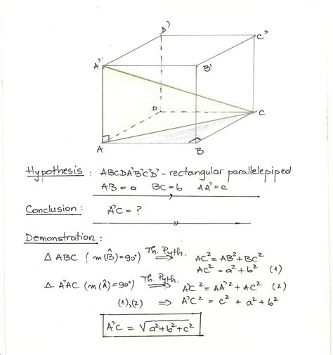 TE 857 Elena Stanescu-Bellu: Diagonal of a Rectangular Parallelepiped