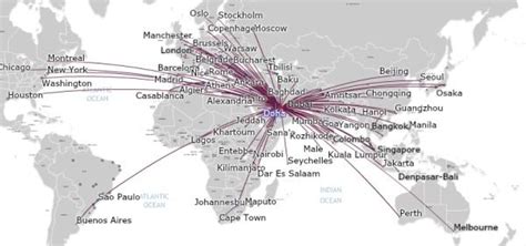 Qatar Airways Destinations Map 2020