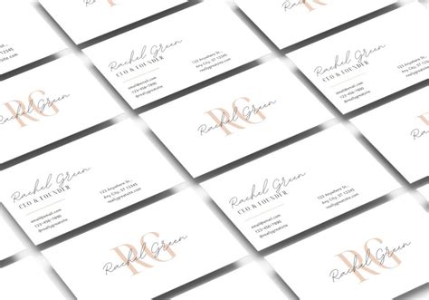 Printable Business Card Templates Customizable And Etsy