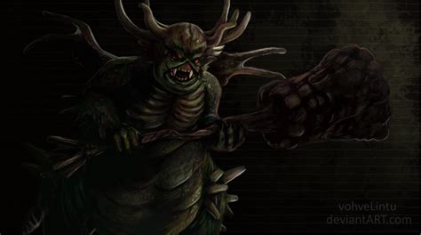 Dark Souls Asylum Demon By Vohvelintu On Deviantart