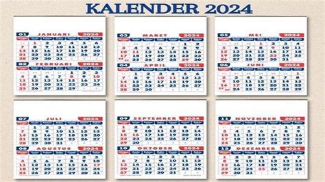 Link Kalender 2024 Lengkap Dengan Tanggal Merah Penanggalan Hijriyah