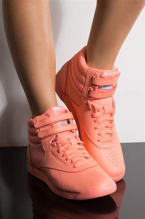 Reebok Free Style Hi Sneaker In Stellar Pink Reebok Freestyle Reebok Classic High Tops