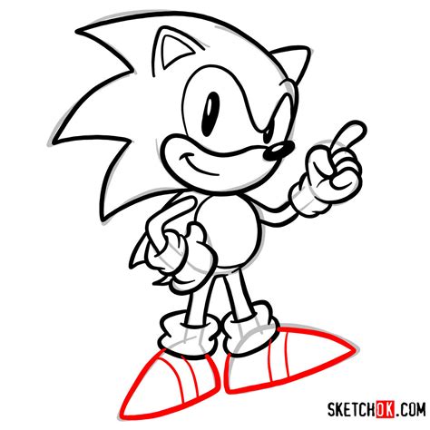 How To Draw Sonic The Hedgehog Sega Games Style Step By Step Drawing
