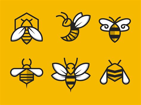 Bee Logo Vector Art Icons And Graphics For Free Download