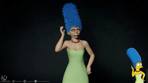 Hossein Diba 3d Model Of Marge Simpsonreal Time
