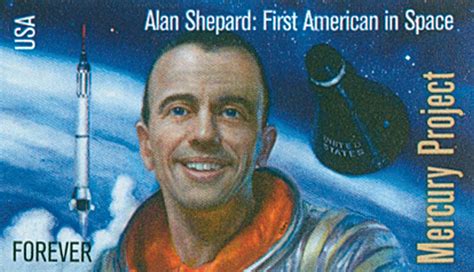 Alan Shepard Becomes First American In Space Mystic Stamp Discovery Center