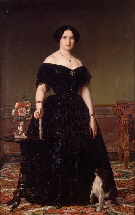 Portrait Of Antonia Roca Y Mestre Painting Angel María Cortellini