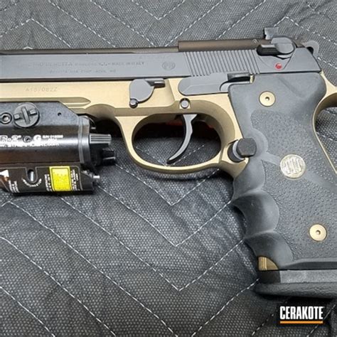 Beretta 92a1 In Burnt Bronze And Graphite Black By Web User Cerakote