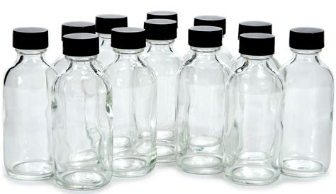 Vivaplex 12 Clear 2 Oz Glass Bottles With Lids Buy Online In South
