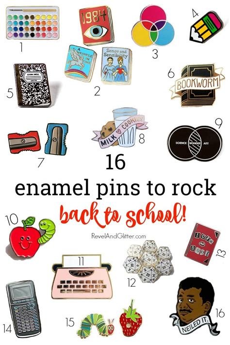 16 Enamel Pins To Rock Back To School Revel And Glitter