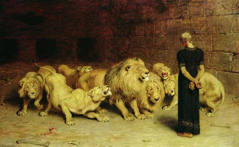Daniel In The Lions Den 1872 Painting By Briton Riviere Pixels