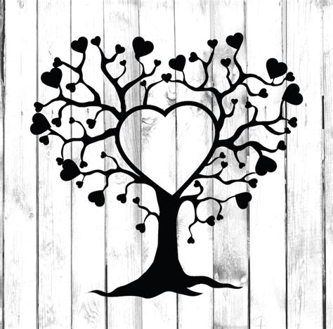 Corazón árbol De La Vida Y El Amor Pegatina Di Cut Etsy España
