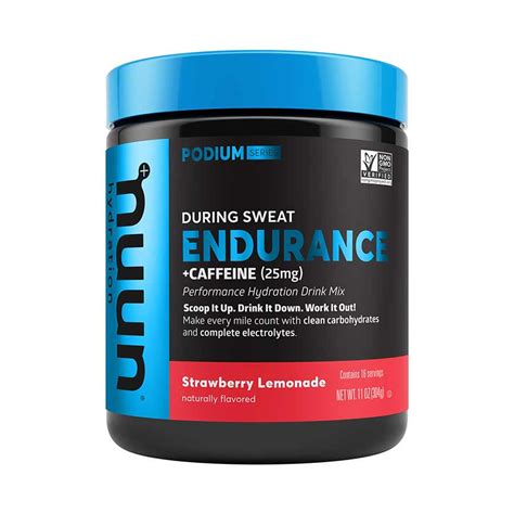 Nuun Endurance Drink Mix Strawberry Lemonade Jar 16 Servings