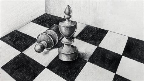 How To Draw Chess Board For Beginners Slow Version Youtube