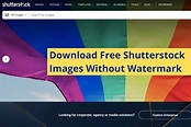 How To Download Free Shutterstock Images Without Watermark?