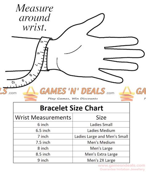 Lv Bracelet Size Chart For Men Natural Resource Department