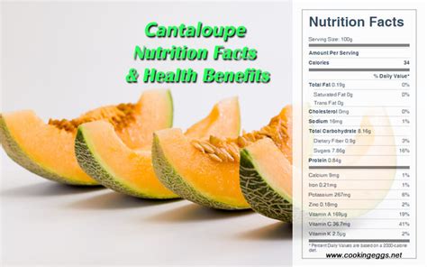 Cantaloupe Nutrition Facts And Health Benefits Cookingeggs
