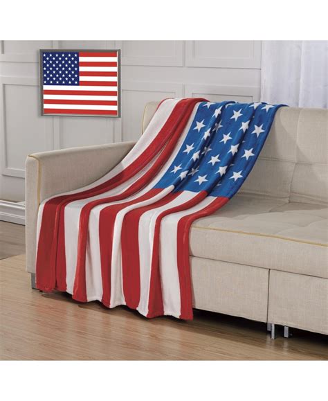 Goodgram Ultra Soft And Cozy Oversized Usa American Flag Ultra Plush