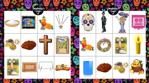 Fantástica Lotería De Día De Muertos Material Educativo