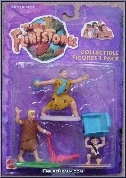 Fred Barney Bamm Bamm Flintstones Pvc Mattel Action Figure
