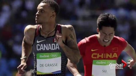 Rio 2016 Canadian Andre De Grasse Wins Bronze In The 100m Final Globalnews Ca Marquee Events