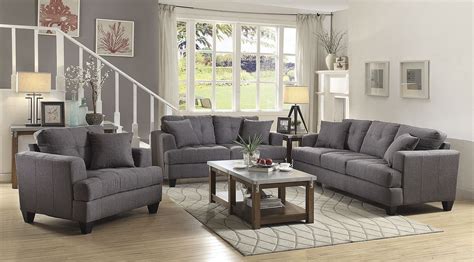 Samuel Gray Living Room Set From Coaster Coleman Furniture