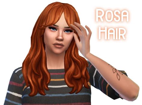 Pin By Space Kyle On Sims 4 Cas Cc In 2021 Rosa Hair Maxis Match Hair