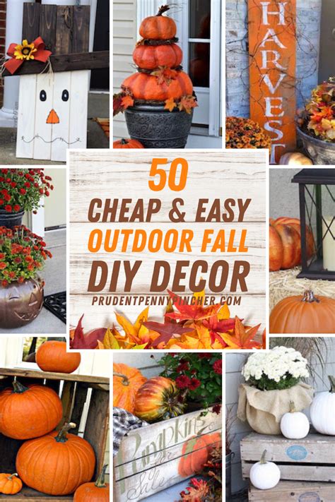50 Cheap And Easy Diy Outdoor Fall Decorations In 2020 Fall