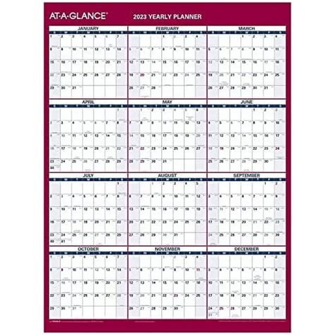 At A Glance 2023 Erasable Calendar Dry Erase Wall Planner 12 X 16