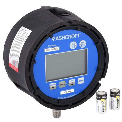 Ashcroft 30 To 0 In Hg Digital Vacuum Gauge 4 12 In Dial 14 In