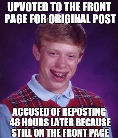 I Feel Ive Downvoted For Reposts More These Days Meme Guy