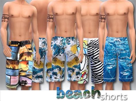 Set Of 4 Shortscolorful And Comfortable For Your Male Sim Swimwear