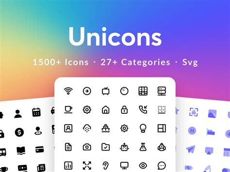 Unicons Icon Pack Free Figma Resource Figma Elements