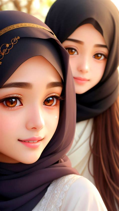 Hijab Muslims Beautiful Girl Fashion Model Ai Hijab Muslims Dress