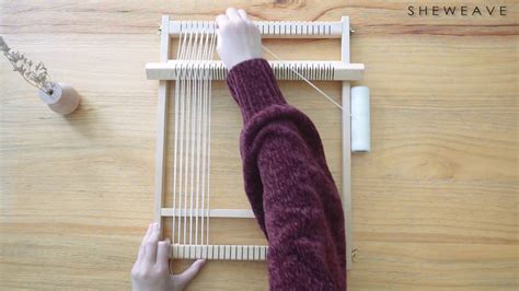 The Installation And Usage Of Small Weaving Loom Youtube